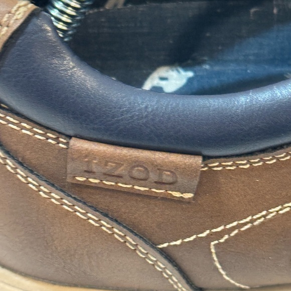 Izod Classic Brown Leather Boat Shoes loafers like new memory foam casual sz 11 - Picture 9 of 15